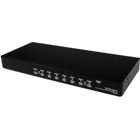 StarTech.com 8-poort 1U-Rack USB PS/2 KVM-switch met OSD