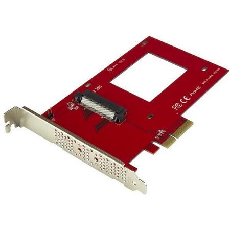 StarTech.com U.2 naar PCIe adapter voor 2.5 U.2 NVMe SSD SFF-8639 x4 PCI Express 3.0