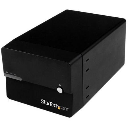StarTech.com USB 3.0/eSATA dubbele 3,5 SATA III RAID externe harde-schijfbehuizing met UASP en ventilator zwart