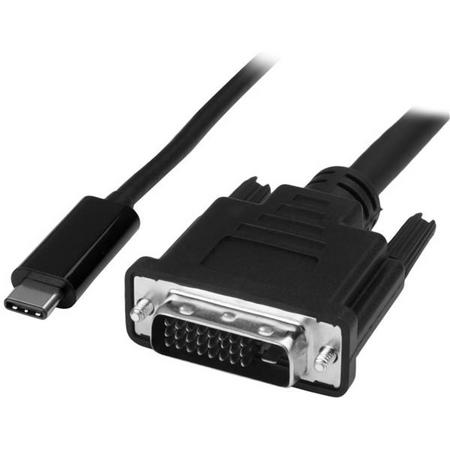 StarTech.com USB-C naar DVI adapter kabel 1 m 1920x1200