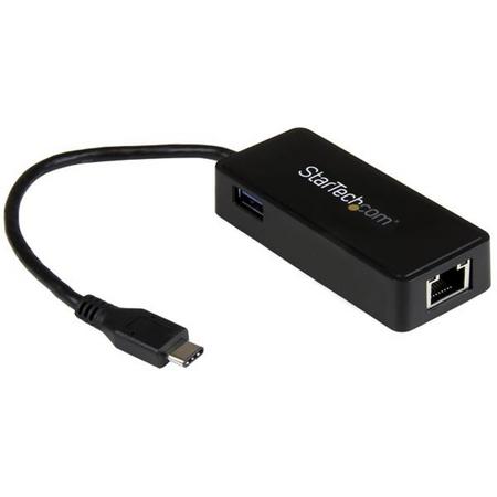 StarTech.com USB-C naar gigabit netwerkadapter met extra USB poort