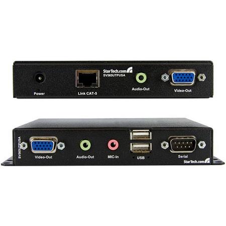 StarTech.com USB VGA KVM Console-Verlenger met Serieel & Audio via Cat5 UTP 300 m console server
