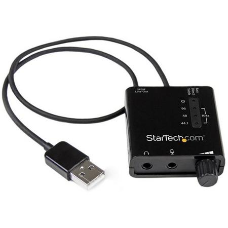 StarTech.com USB-stereo audio adapter externe geluidskaart met SPDIF digitale audio en stereo mic