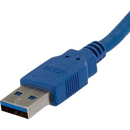 StarTech.com USB3SAA6 USB-kabel 1,83 m USB A Mannelijk Blauw