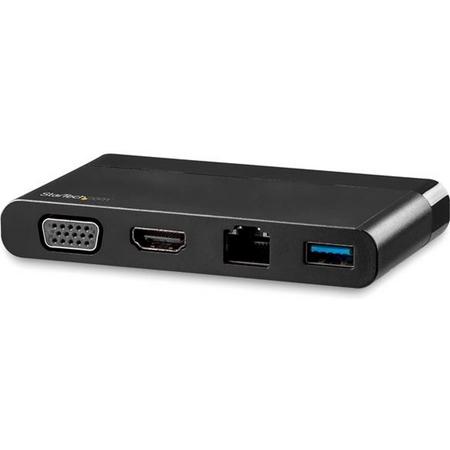 USB C Adapter - HDMI & VGA - 1xA - GbE