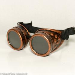 Steampunk Bril / Steampunk goggles koper