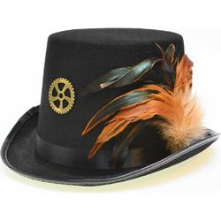 Steampunk hoed Rene - maat 60 - Steampunk hoofddeksel - Steampunk hoge hoed