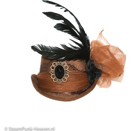 Steampunk mini hoed Alva