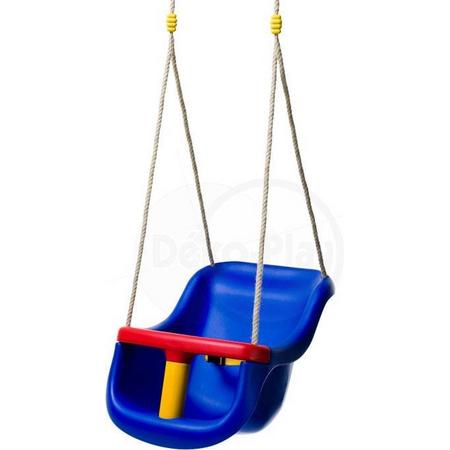 Babyschommel de luxe PH-10mm 3-kleurig blauw-rood-geel