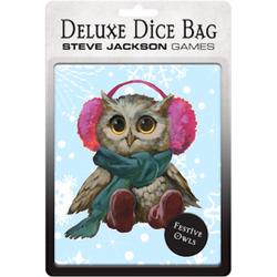 Deluxe Dice Bag - Festive Owls