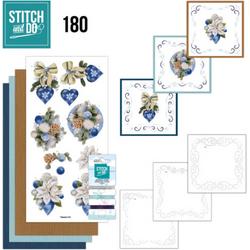 Stitch and Do 180 Jeanines Art A Perfect Blue Christmas Flowers