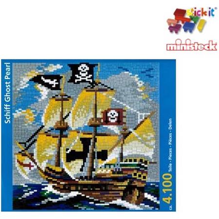 Stickit piratenschip Ghost Pearl, 4.100 stukjes, compatibel met Ministeck