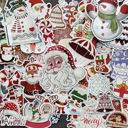 66x Kerststickers Set - 66 stuks vrolijke stickers voor de feestdagen  - Kerst, Xmas, stickerset