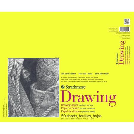 Strathmore - Drawing Paper Pad - 114g/m2 - 50 vellen - 35.6x43.2cm