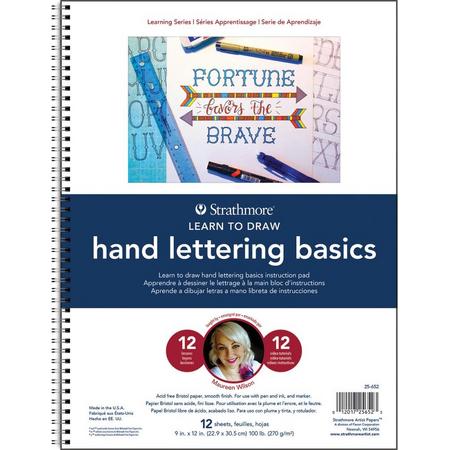 Strathmore Learning Series - Handlettering basis - 12 vellen - 270g/mg2 - 23x30cm