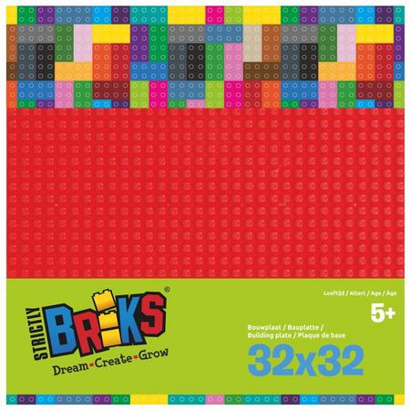 Strictly BRIKS LBP32RD Bouwplaat 32x32 Rood