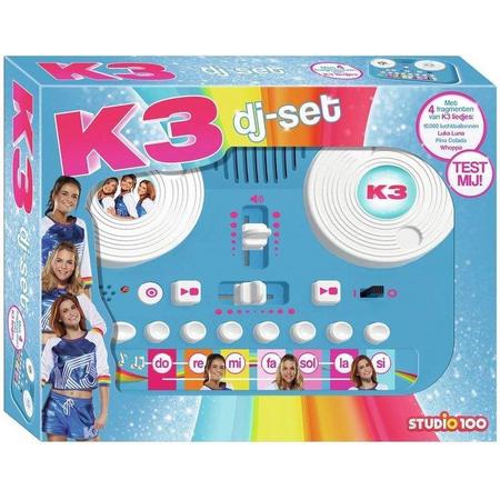 K3 Studio 100 DJ set - Neem geluidjes op - Mix en scratch - Voor kinderen - 22 cm