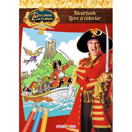Kleurboek Piet Piraat boot