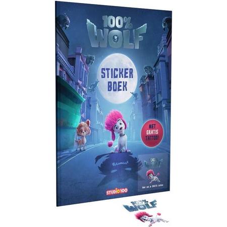 Studio 100 Stickerboek 100% Wolf Junior Karton Blauw 2-delig