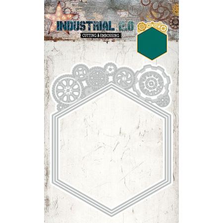 Industrial 2.0 - Embossing Die-cut Stencil  - Om prachtige kaarten en andere creative objecten te maken