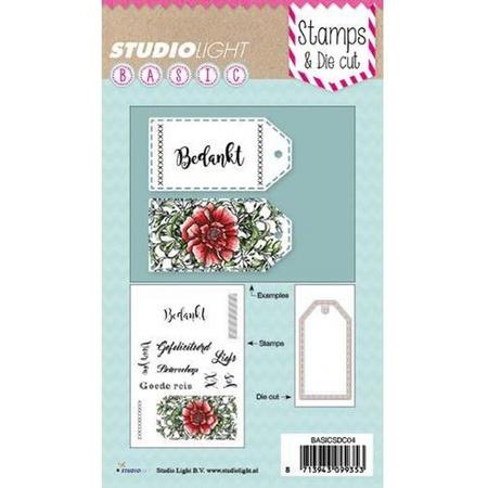 Studio Light Stamp & Mal - gefeliciteerd / beterschap (Nederlands) BASICSDC04