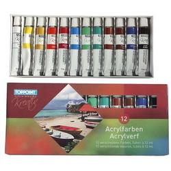 Toppoint  Acrylverf mat 12 x 12ml