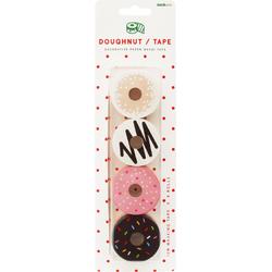 Suck Uk Decoratietape Donut 2,3 Cm Papier Wit/roze 4 Stuks