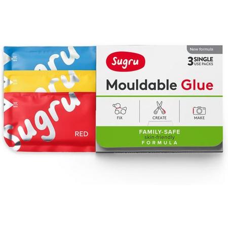 Sugru Family Safe Rood-Geel-Blauw 3-pack