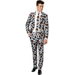 Suitmeister Halloween Grey Icons- Kostuum - Maat - L