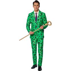 Suitmeister The  Riddler - Mannen Kostuum - Groen - Halloween - Maat M