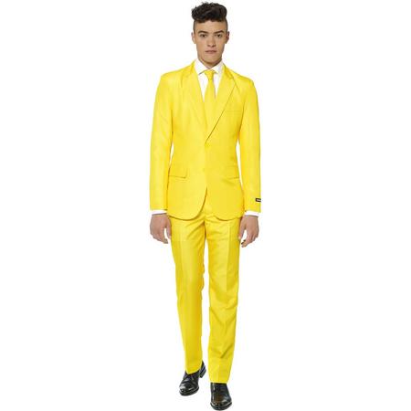 Suitmeister Yellow - Mannen Kostuum - Geel - Feest - Maat S