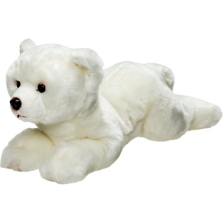 Pluche knuffel dieren IJsbeer 33 cm - Speelgoed knuffelbeesten - Pooldieren