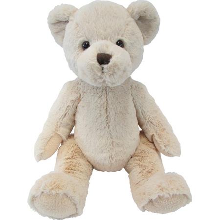 Pluche knuffel dieren teddy beer/beren beige 39 cm, zittend 27 cm - Speelgoed knuffelbeesten