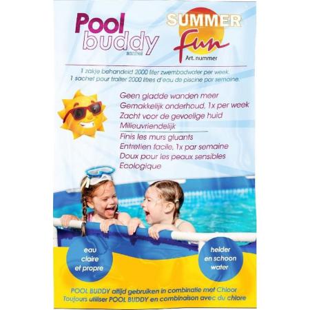 10x Sachet Pool Buddy anti gladde zwembadwanden en bodem - Hygiënisch zwembadwater onderhoudsmiddelen