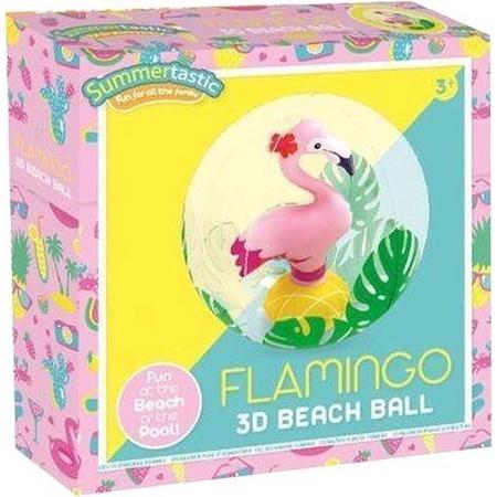 Summertastic Strandbal Flamingo 3d 30 Cm Vinyl
