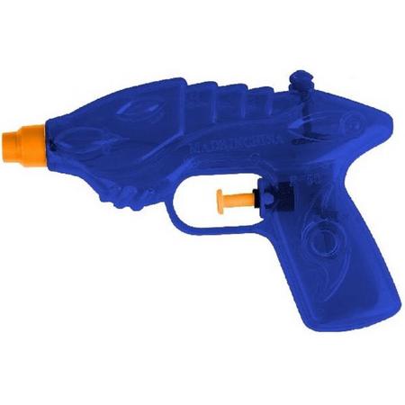 1x Waterpistool/waterpistolen blauw 16,5 cm