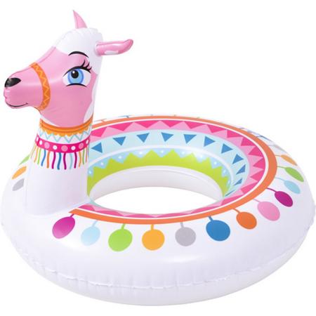Alpaca / Zwemband / Swim Ring / Kroon / Meerkleurig / 55 cm / Zomer / Zwemmen