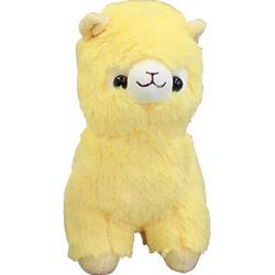 Alpaca pluche knuffel geel 25cm
