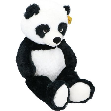 Sunkid Knuffeldier Panda Pluche Junior 100 Cm Zwart/wit