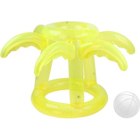 Sunnylife - Drijvende Basketbalspel - Palm - Opblaasbaar - 125 x 125 x 100cm