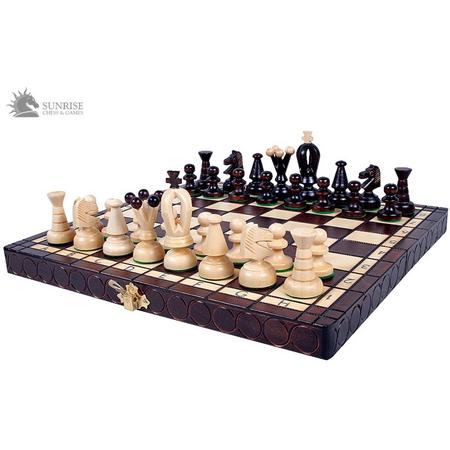 JUNIOR-Luxe houten schaakbord Schaakspel