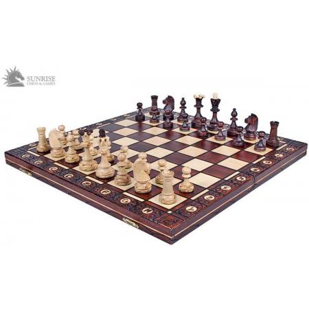 Topkwaliteit & Luxe  schaakbord met schaakstukken – Schaakspel -37x37cm.