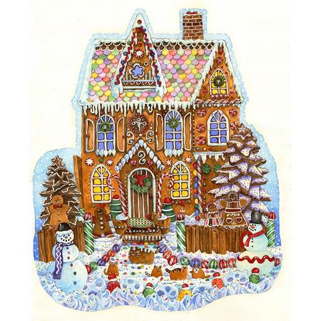 Legpuzzel - Contourpuzzel - 1000 stukjes - Gingerbread House- SunsOut
