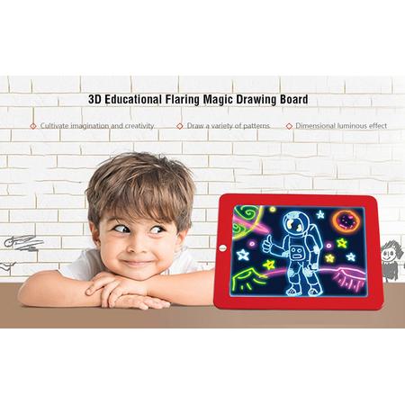 3D Magische Elektronisch Magnetische Schrijfbord I Digitale Tekentablet - Drawing tablet - LCD Scherm - 26 x 19 cm