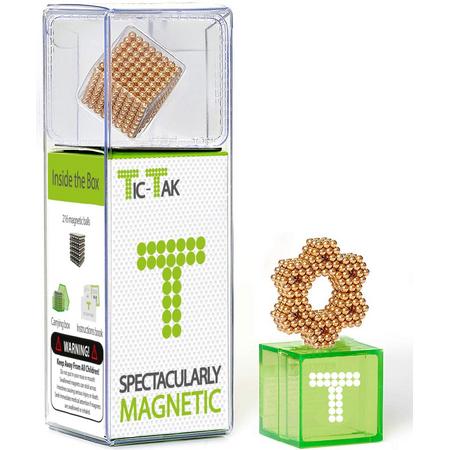Premium Magneetballetjes Goud - magnetische balletjes - magnetisch speelgoed - goud 216 balletjes/5mm - magnetic balls - balletjes magneet - Superiox