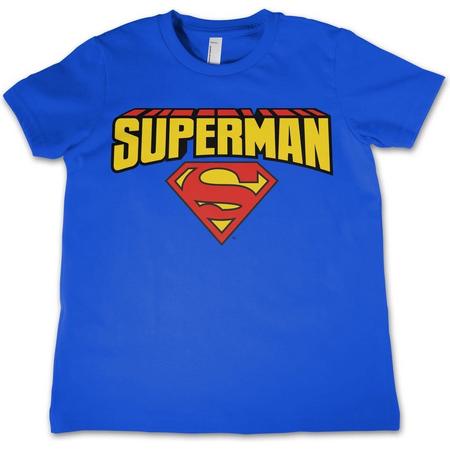Superman t-shirt voor jongens/meisjes - Film/serie merchandise voor kinderen 140 (L 9/11)