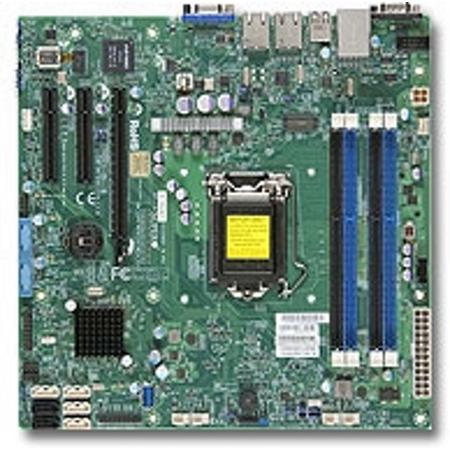 Supermicro X10SLM-F Intel C224 Socket H3 (LGA 1150) Micro ATX server-/werkstationmoederbord