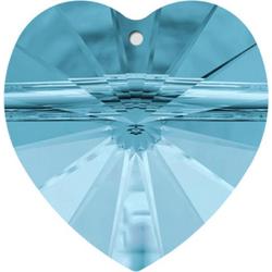   hanger hart - 6202 aquamarine 14.4x14mm 3 stuks - swarovski pendant heart - swarovski kralen - callance