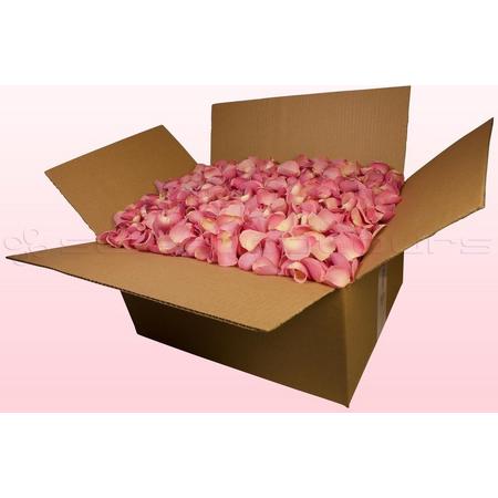 Echte rozenblaadjes - Kleur Baby Roze - 24 liter doos - 100% natuurlijk