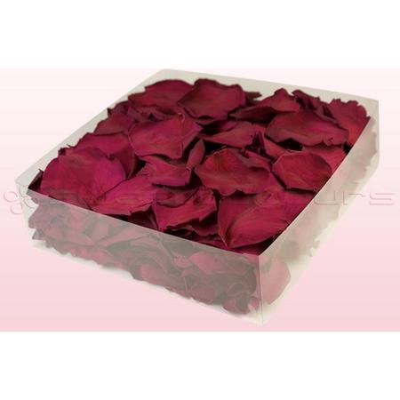 Echte rozenblaadjes - Kleur Cerise -  - 2 liter doos - 100% natuurlijk